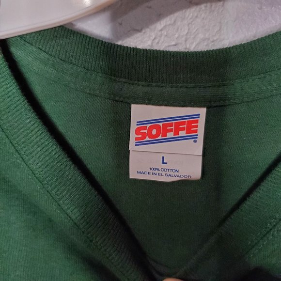 NEW Green Long Sleeve ATV Ridin' Santa Christmas, Lg - Picture 3 of 6